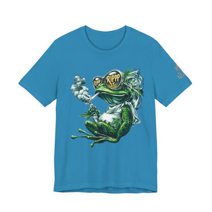 RIPPP IT Cosmic Frog Tee - Premium Airlume Cotton Cannabis Culture Streetwear