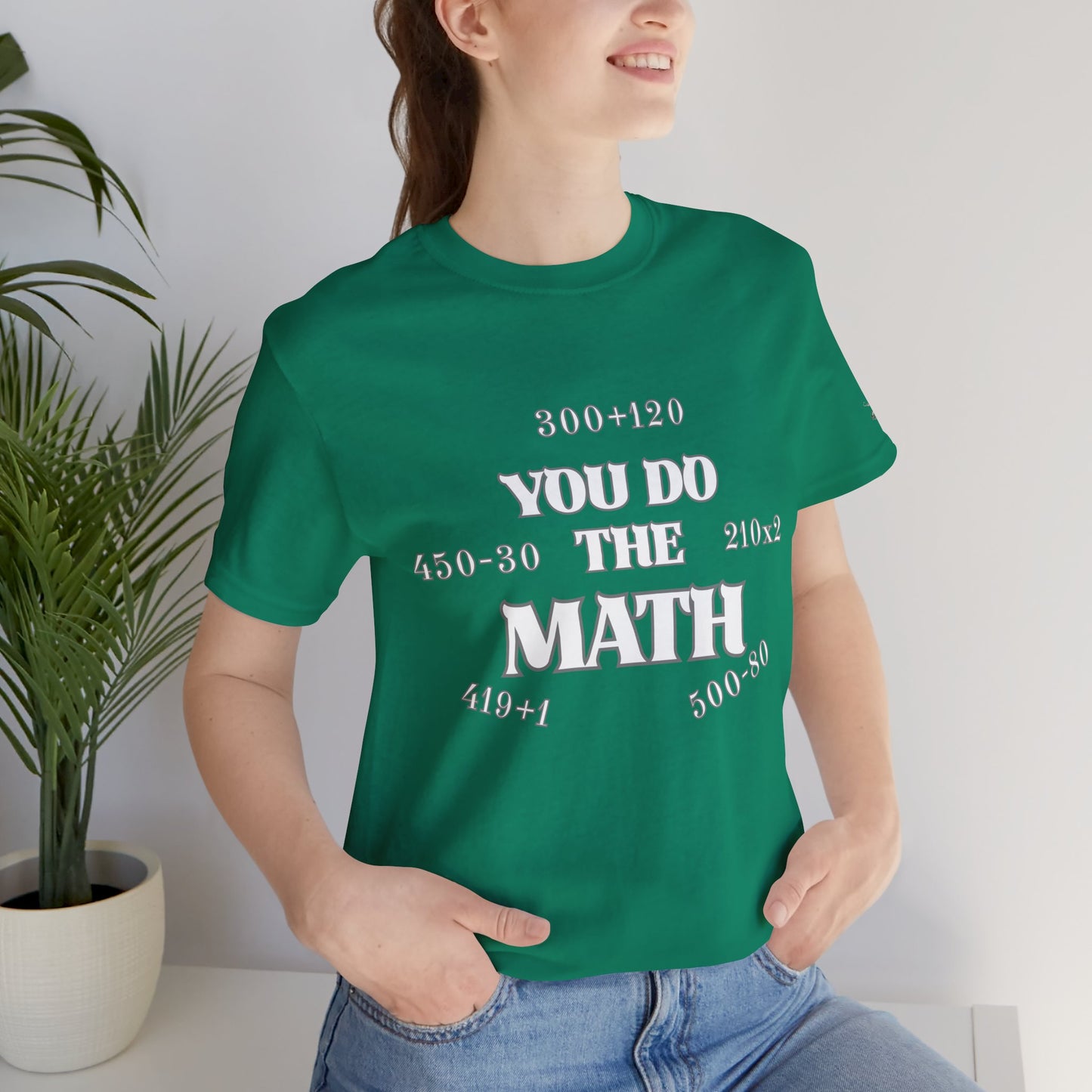 High Roller You Do The Math 420 Equations Cannabis T-Shirt - Premium Mathematical Humor Wordplay Intelligence Comedy Apparel