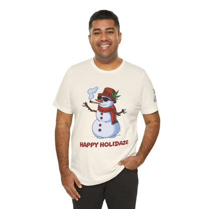 Happy Holidaze Premium Cannabis Christmas T-Shirt