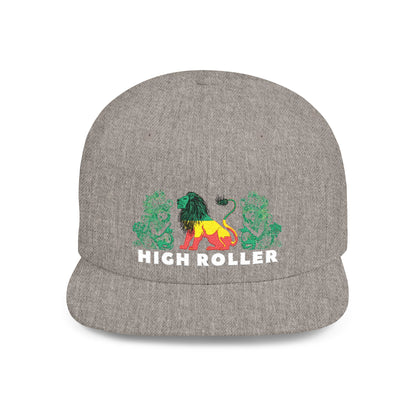 HIGH ROLLER Rastafarian Lion Snapback Cap