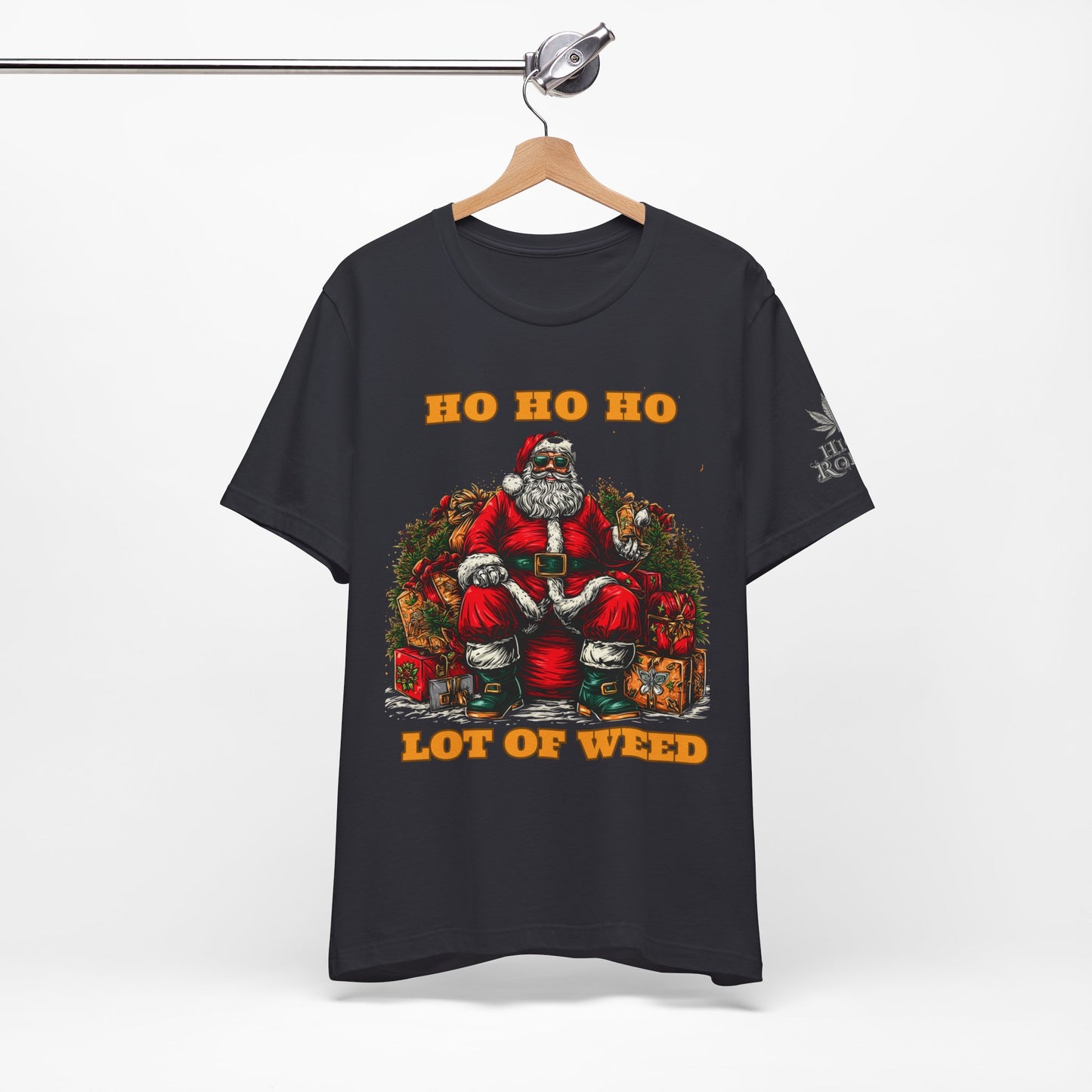Ho Ho Ho Lot Of Weed Premium Cannabis Christmas T-Shirt