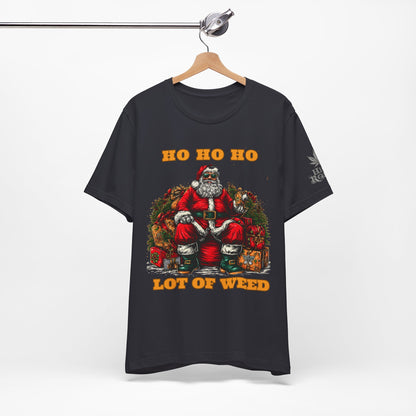 Ho Ho Ho Lot Of Weed Premium Cannabis Christmas T-Shirt