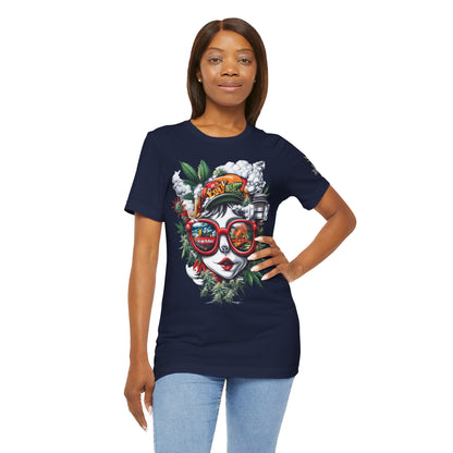 Vision Quest T-Shirt - Premium Airlume Cotton Cannabis Goddess Psychedelic Art Tee