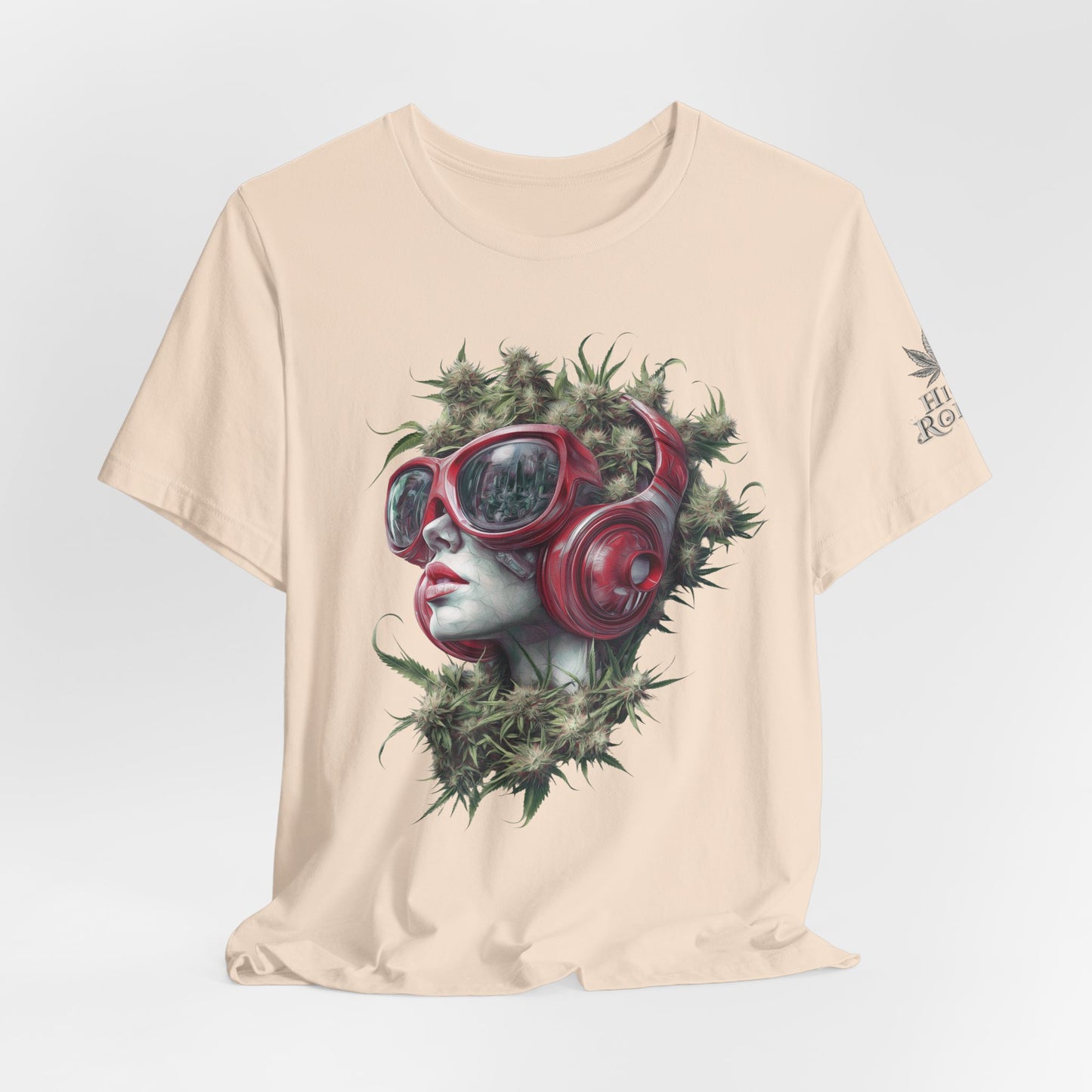 Vibes & Vision Tee - Premium Airlume Cotton Cannabis Culture Surreal Music Art