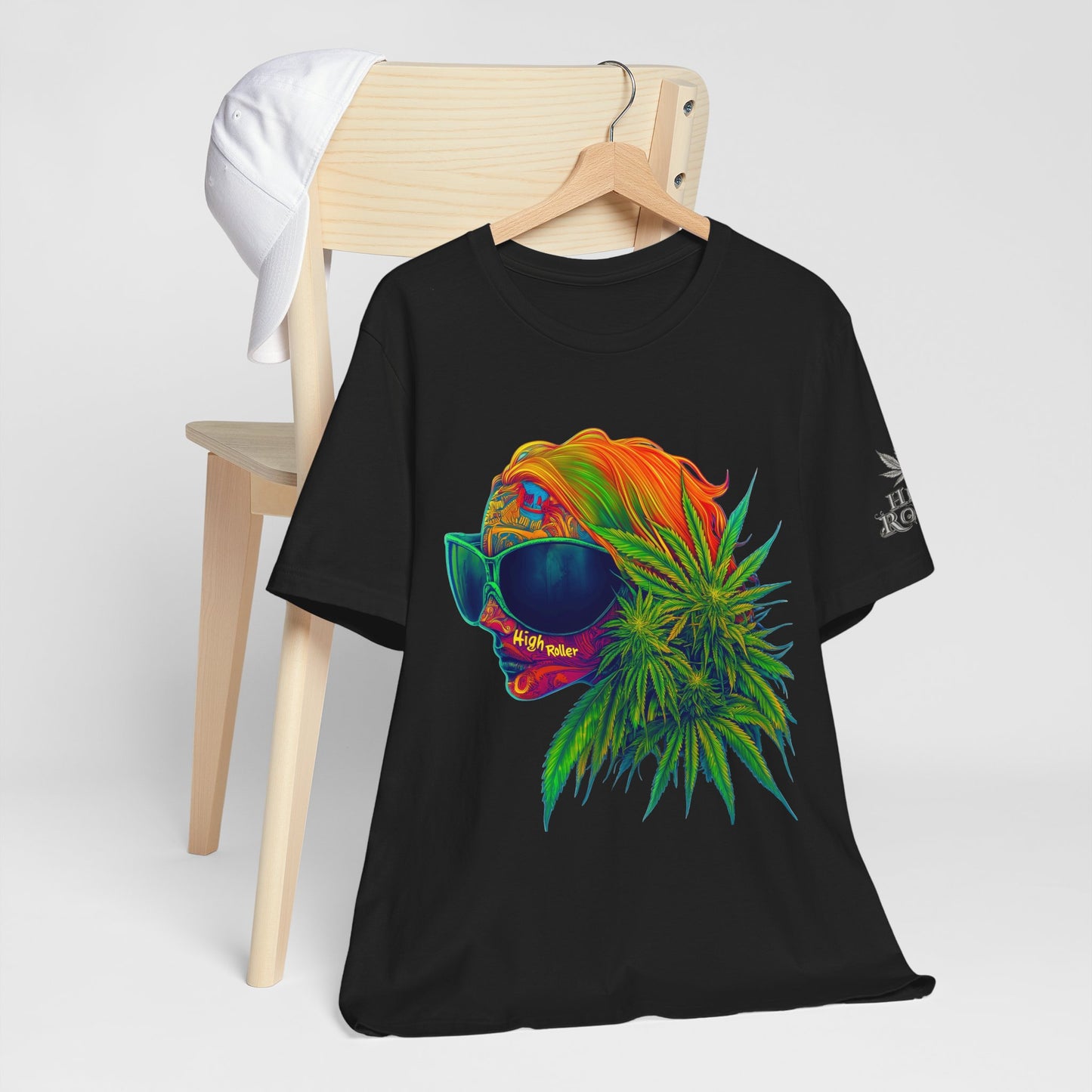 Neon Dreams Tee - Premium Airlume Cotton Cannabis Culture Psychedelic Profile Art