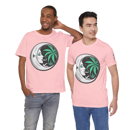 Toker Girl Coin Tee - Vintage Cannabis Portrait Art Design | High Roller