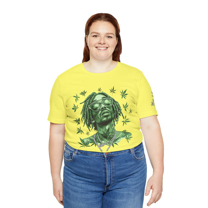 Elevated Vision Green Dream Tee - Premium Airlume Cotton Cannabis Culture Art