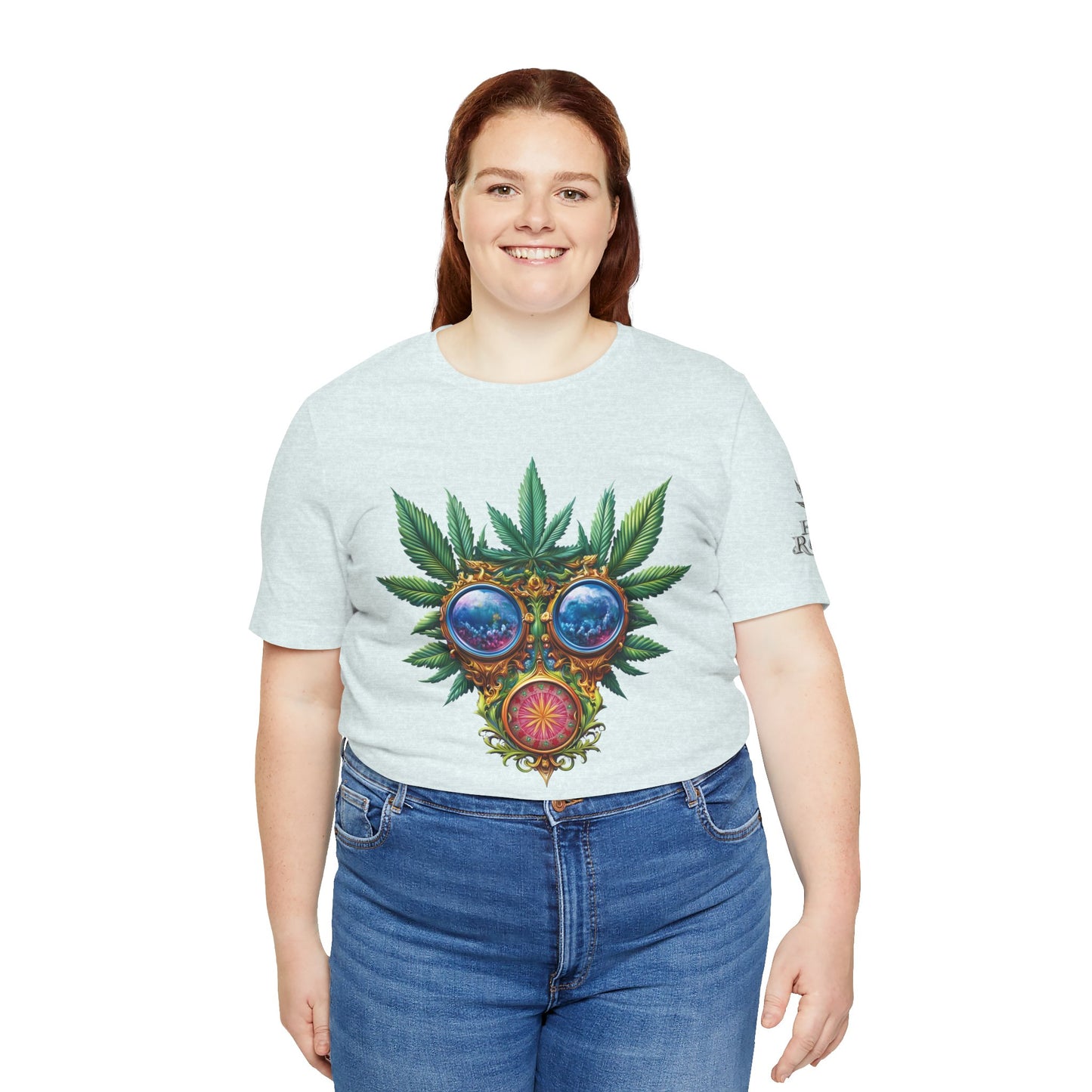 Third Eye Vision T-Shirt - Premium Airlume Cotton Cannabis Kaleidoscope Art Tee