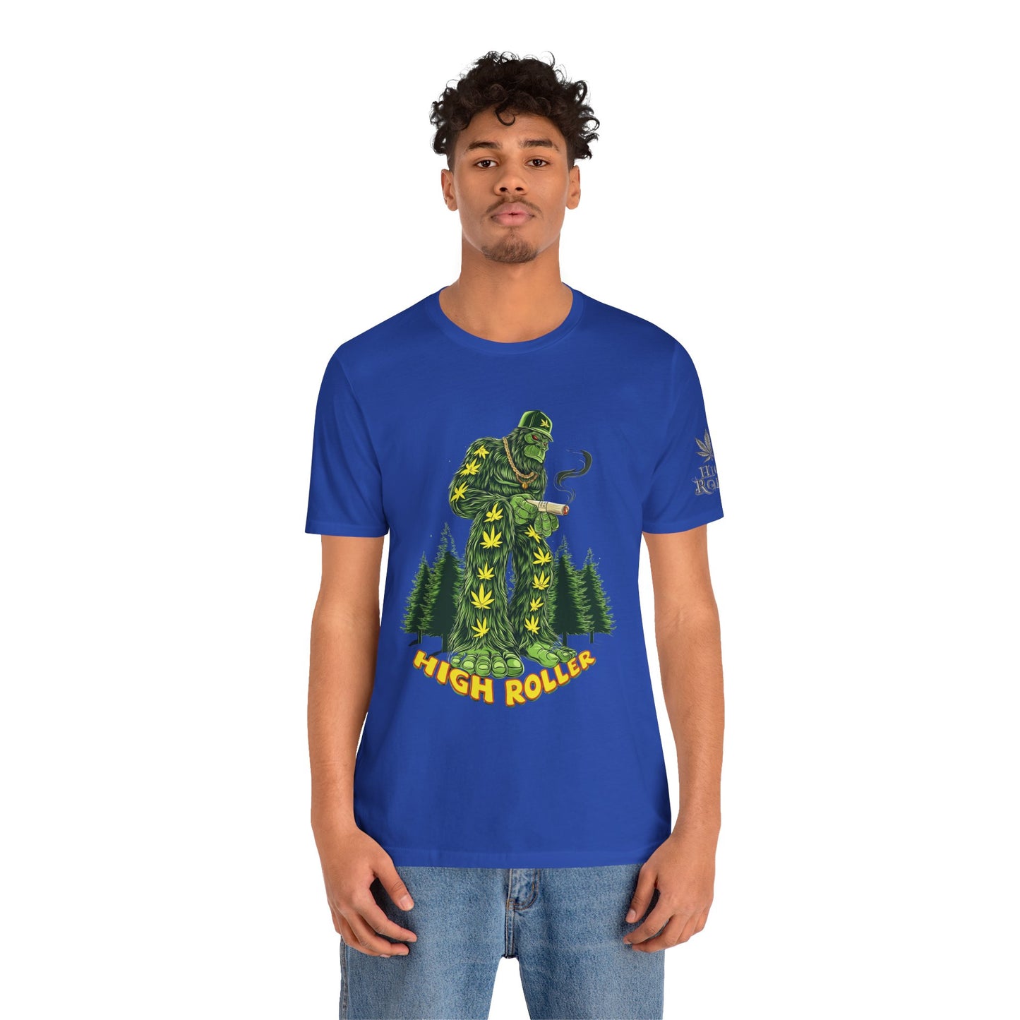 Cannabis Sasquatch Forest King T-Shirt - Premium Bigfoot 420 Lifestyle Apparel"