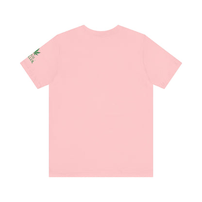 Cannabis Crest Wreath Tee - Botanical Elegance Art Design | High Roller