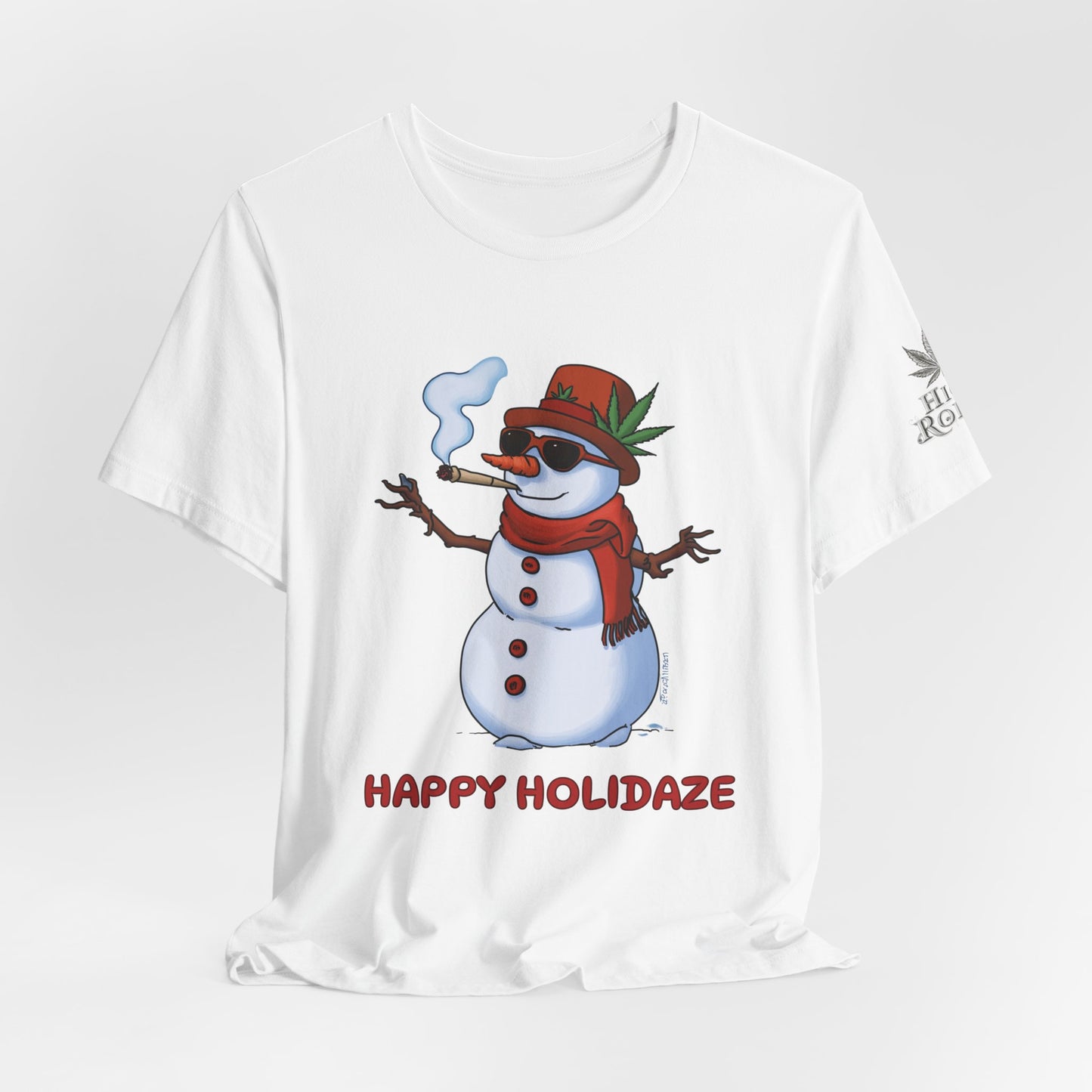 Happy Holidaze Premium Cannabis Christmas T-Shirt