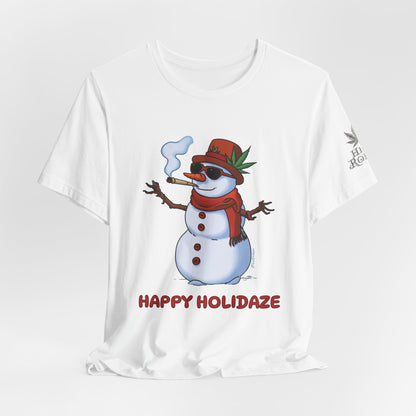 Happy Holidaze Premium Cannabis Christmas T-Shirt