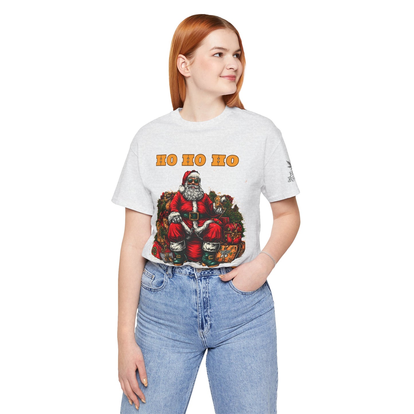 Ho Ho Ho Lot Of Weed Premium Cannabis Christmas T-Shirt