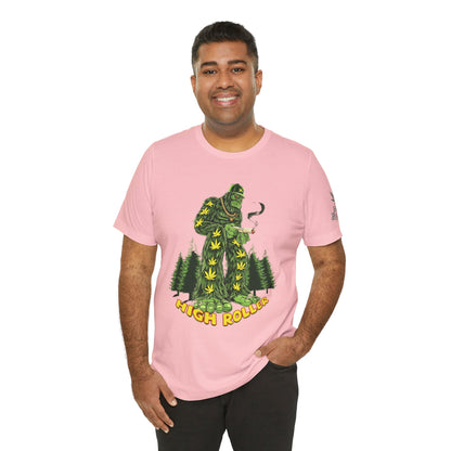 Cannabis Sasquatch Forest King T-Shirt - Premium Bigfoot 420 Lifestyle Apparel"