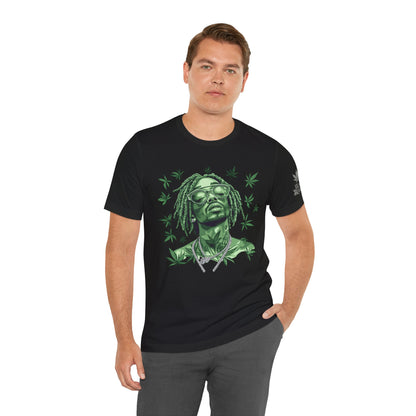 Elevated Vision Green Dream Tee - Premium Airlume Cotton Cannabis Culture Art