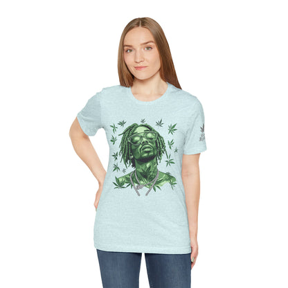 Elevated Vision Green Dream Tee - Premium Airlume Cotton Cannabis Culture Art