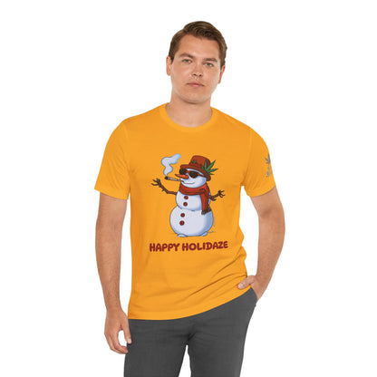 Happy Holidaze Premium Cannabis Christmas T-Shirt