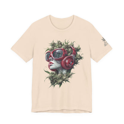 CANNABIS GODDESS TECH™ | PREMIUM FUTURISTIC ART TEE