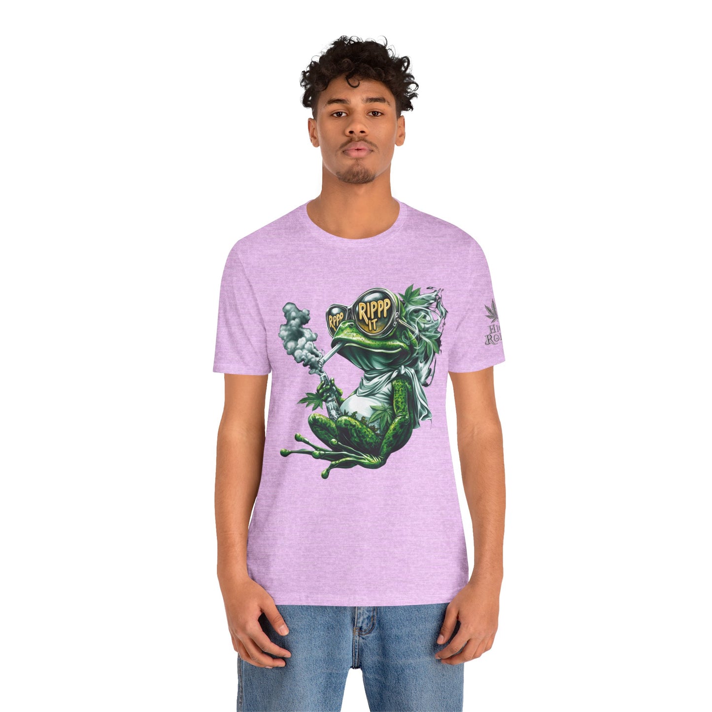 RIPPP IT Cosmic Frog Tee - Premium Airlume Cotton Cannabis Culture Streetwear