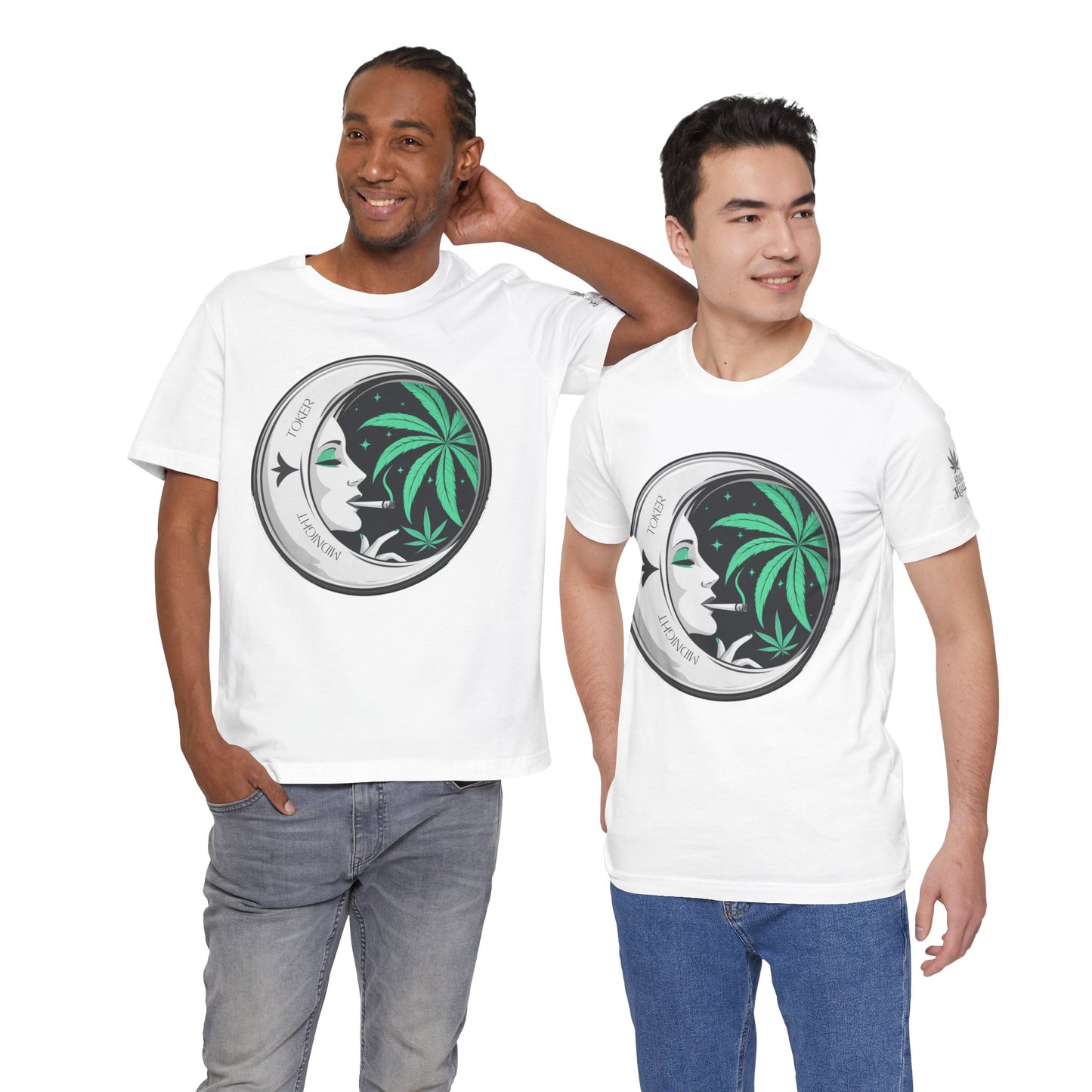 Toker Girl Coin Tee - Vintage Cannabis Portrait Art Design | High Roller