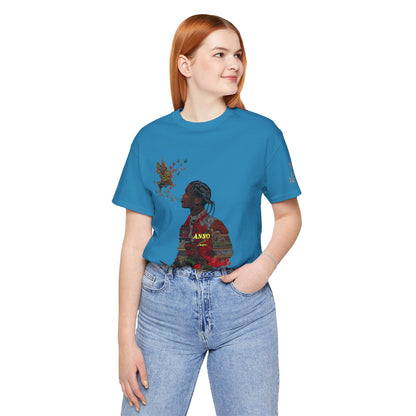 High Roller ANSO Freedom Eagle Cannabis T-Shirt - Premium 420 Artistic Double Exposure Urban Culture Liberation Apparel