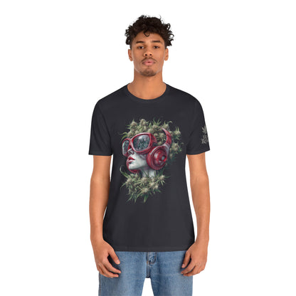 CANNABIS GODDESS TECH™ | PREMIUM FUTURISTIC ART TEE