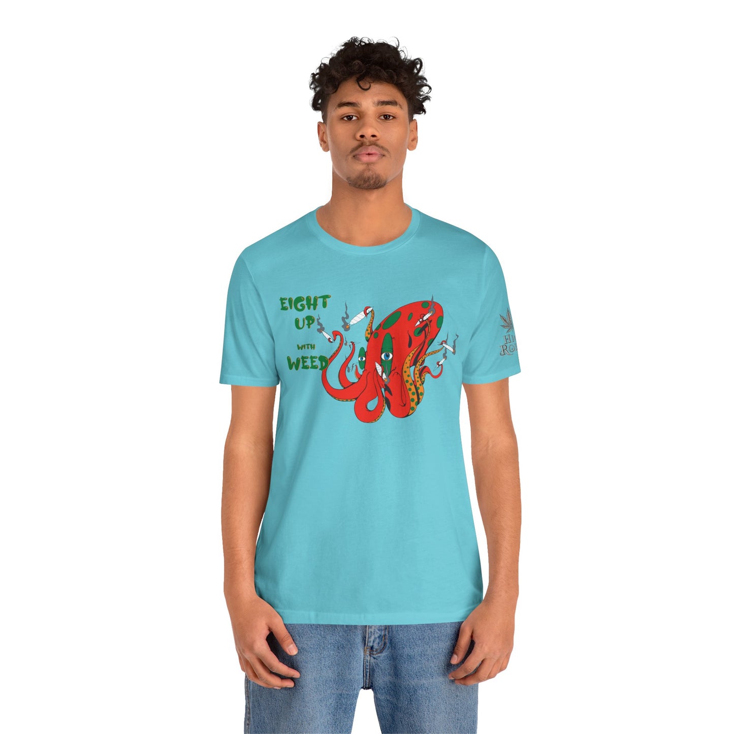 Eight Up Octopus Tee - Premium Airlume Cotton Cannabis Culture Streetwear