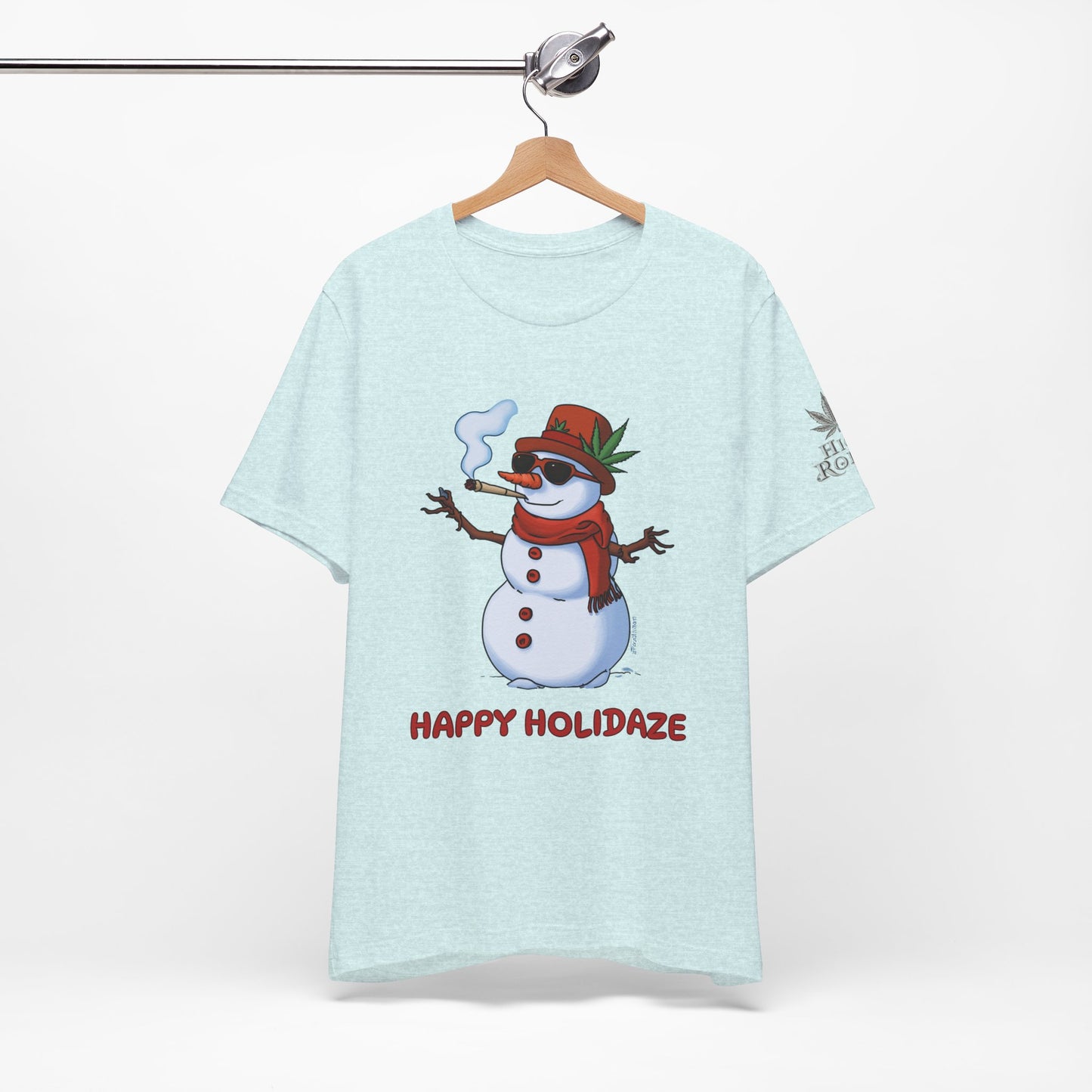 Happy Holidaze Premium Cannabis Christmas T-Shirt