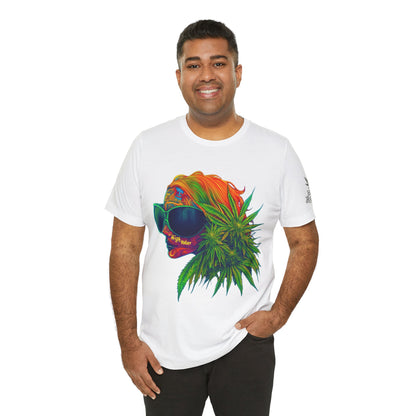 Neon Dreams Tee - Premium Airlume Cotton Cannabis Culture Psychedelic Profile Art