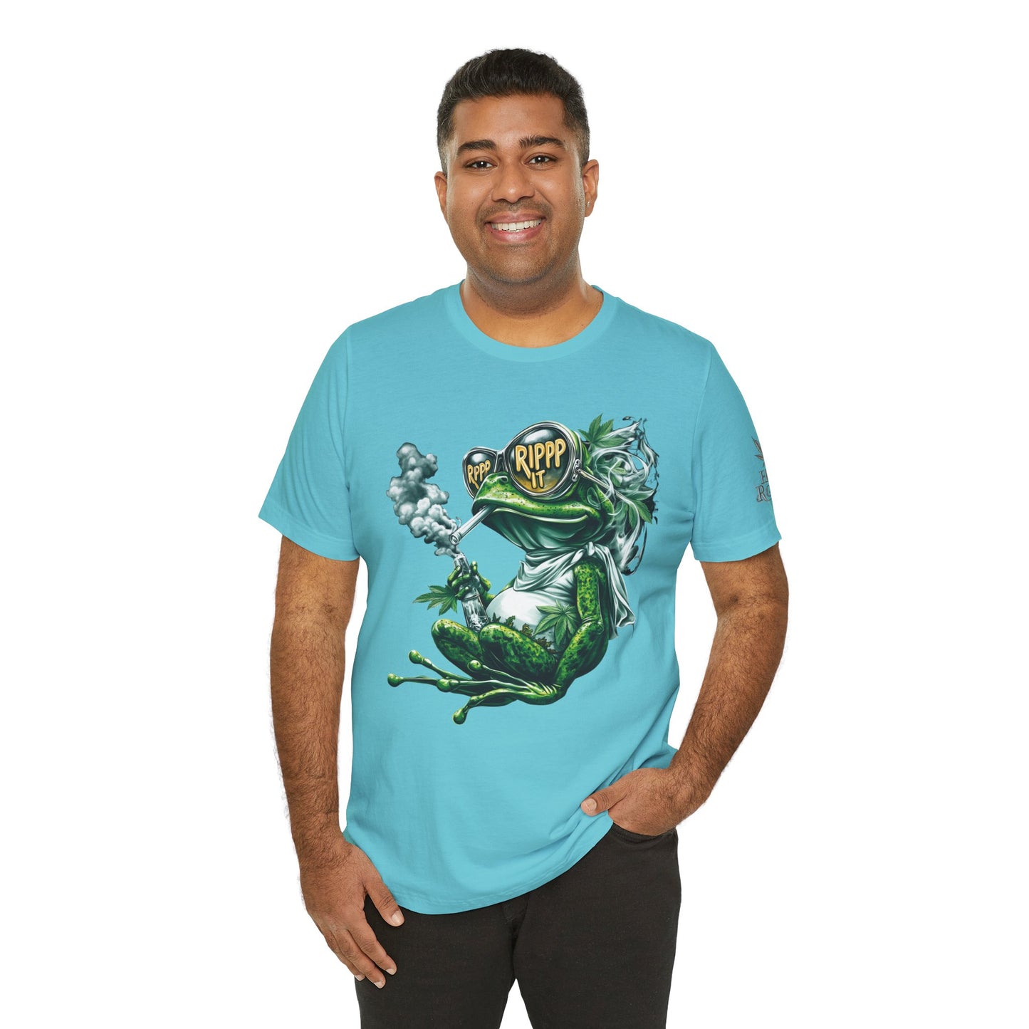 RIPPP IT Cosmic Frog Tee - Premium Airlume Cotton Cannabis Culture Streetwear