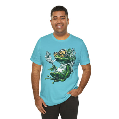 RIPPP IT Cosmic Frog Tee - Premium Airlume Cotton Cannabis Culture Streetwear