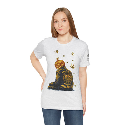 Pumpkin Head HIGH ROLLER Halloween T-Shirt - Premium Cannabis Culture Apparel