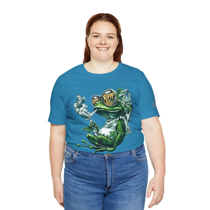 RIPPP IT Cosmic Frog Tee - Premium Airlume Cotton Cannabis Culture Streetwear