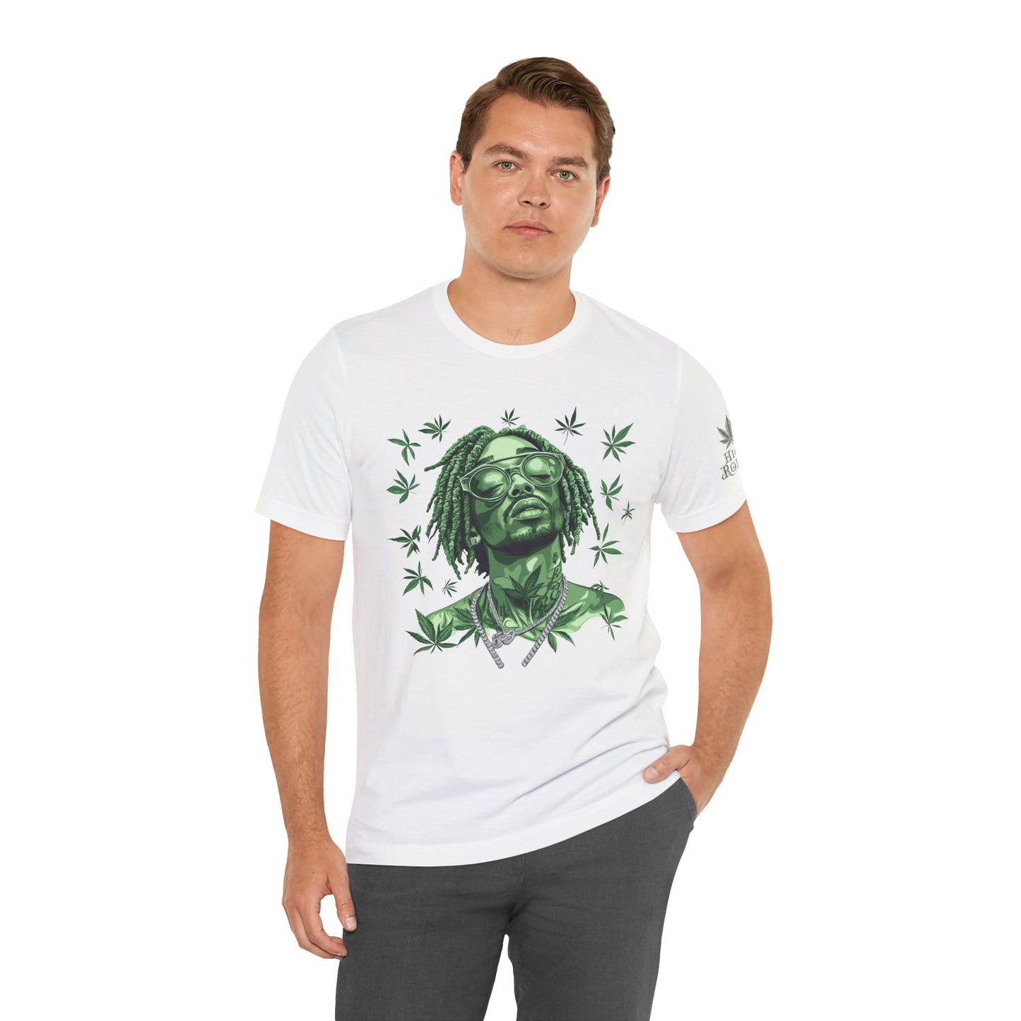 Elevated Vision Green Dream Tee - Premium Airlume Cotton Cannabis Culture Art