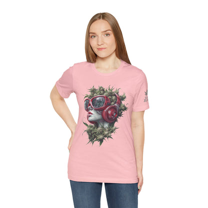 Vibes & Vision Tee - Premium Airlume Cotton Cannabis Culture Surreal Music Art