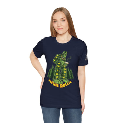 Cannabis Sasquatch Forest King T-Shirt - Premium Bigfoot 420 Lifestyle Apparel"