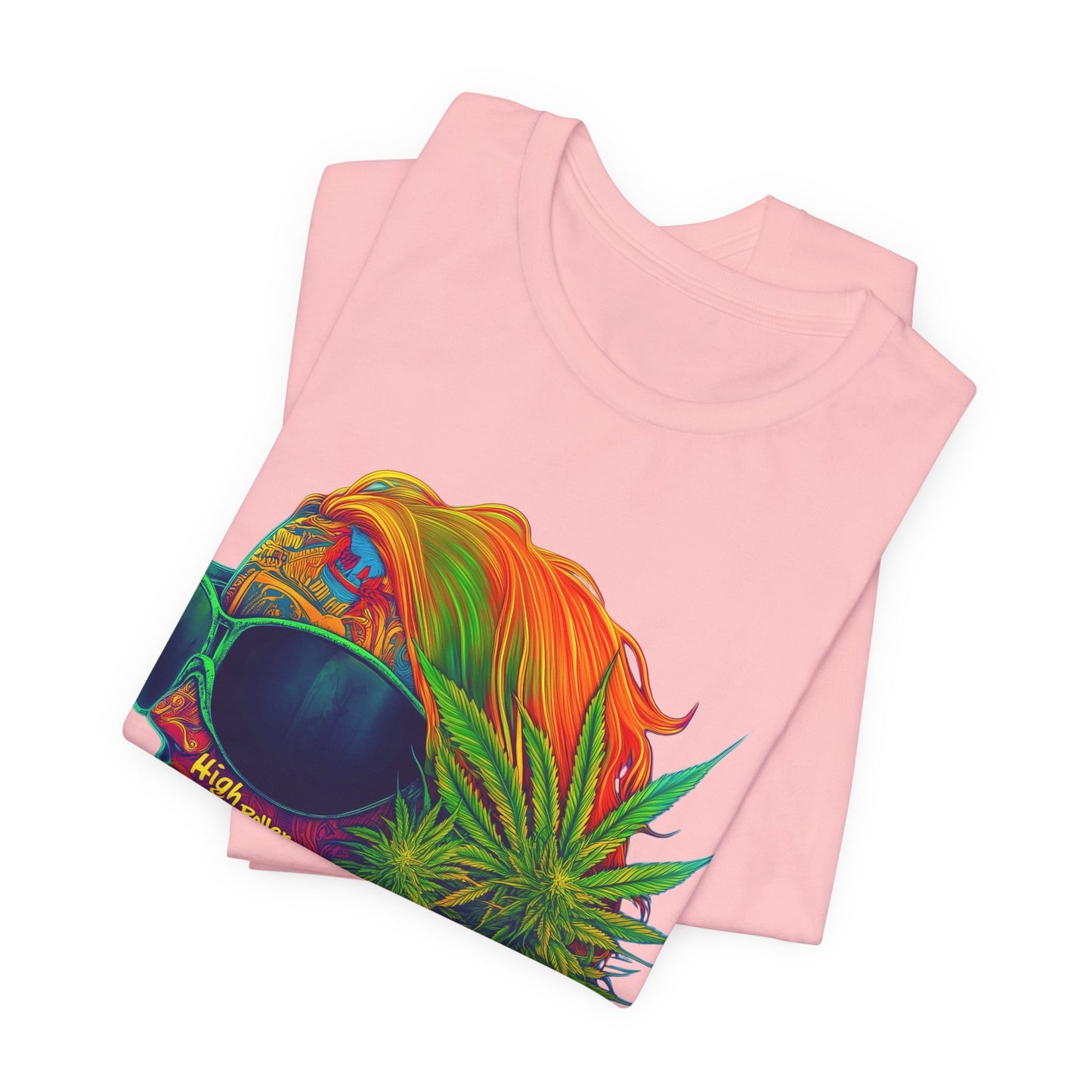 Neon Dreams Tee - Premium Airlume Cotton Cannabis Culture Psychedelic Profile Art