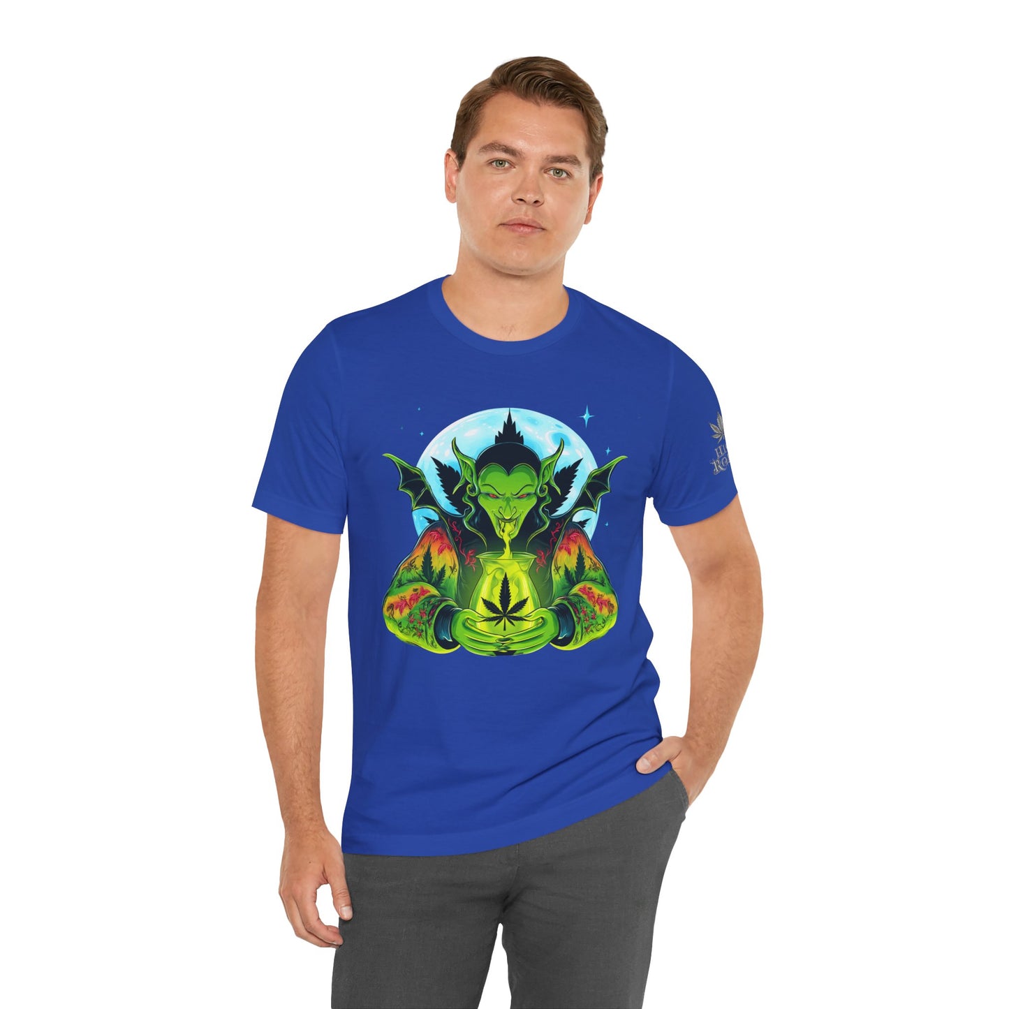 Mystic Dragon Guardian Cannabis Meditation T-Shirt - Premium Psychedelic 420 Apparel