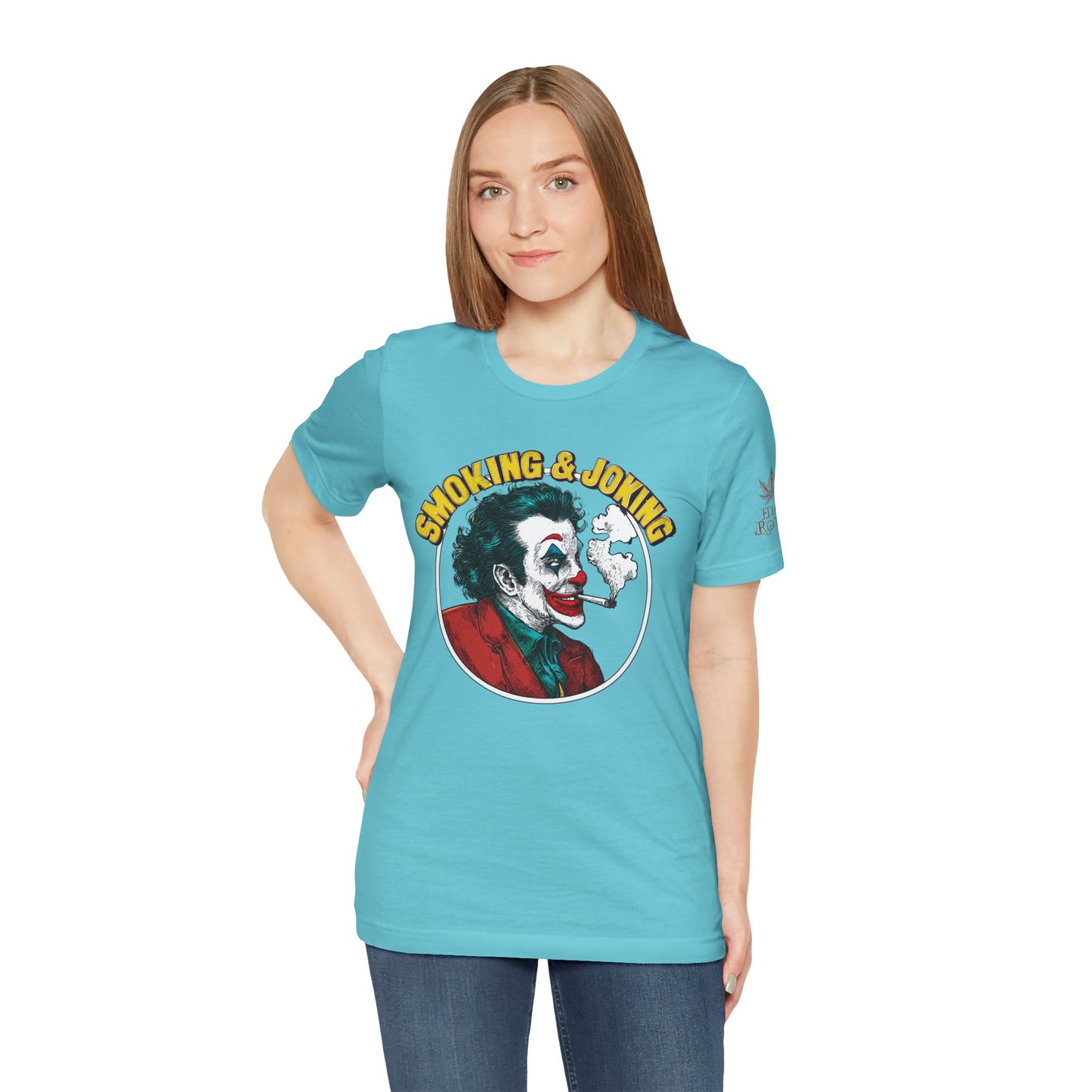 Smoking & Joking T-Shirt - Premium Airlume Cotton Cannabis Villain Pop Art Tee