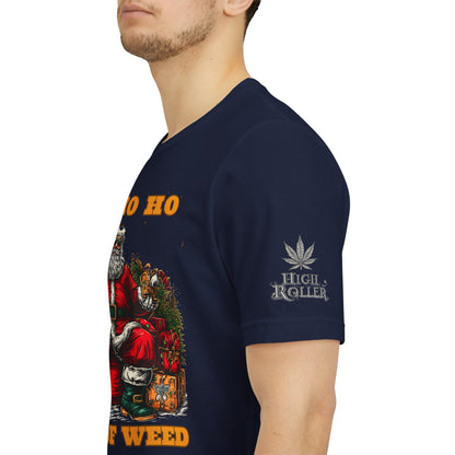 Ho Ho Ho Lot Of Weed Premium Cannabis Christmas T-Shirt