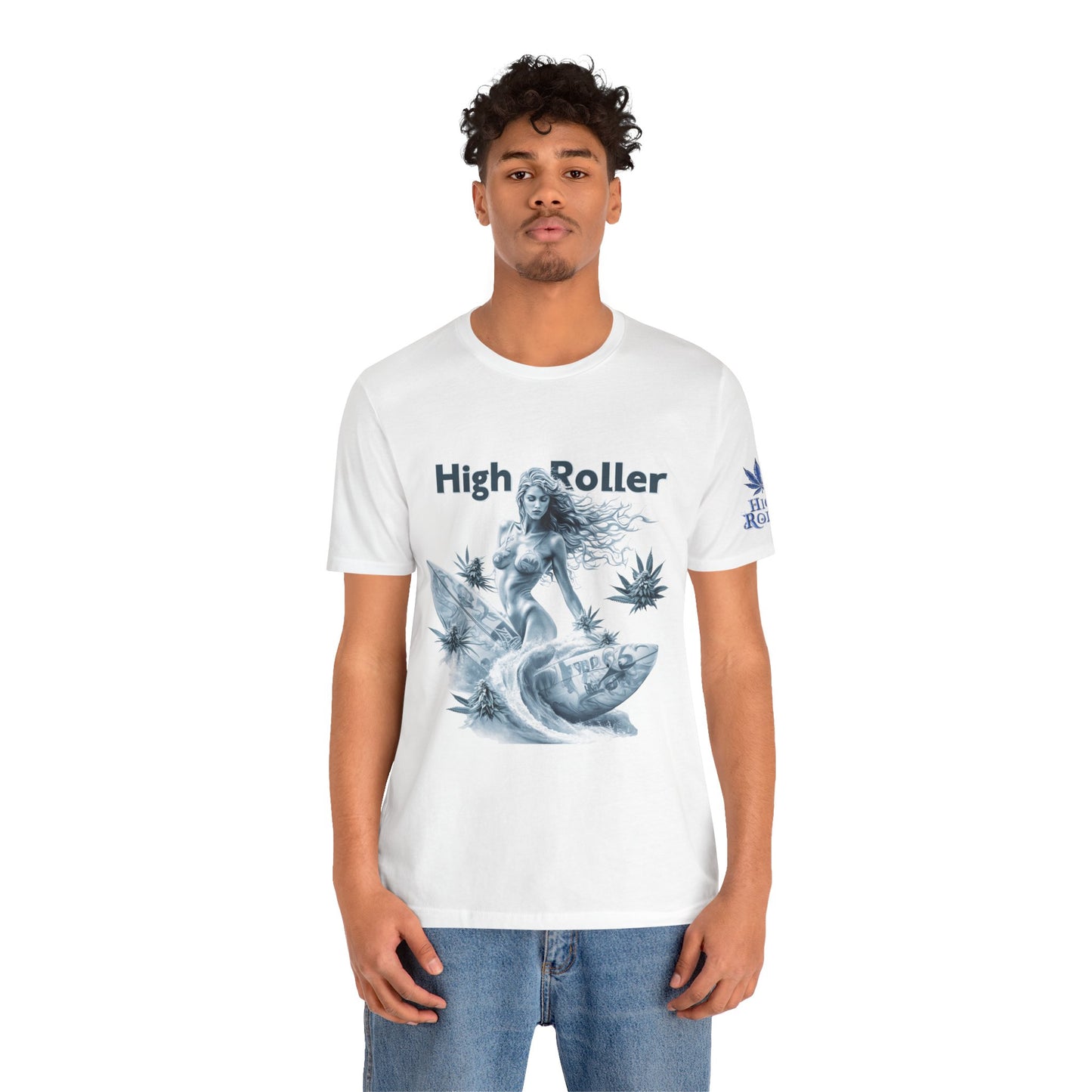 Cannabis Goddess Tee - Feminine Beauty Art Design | High Roller