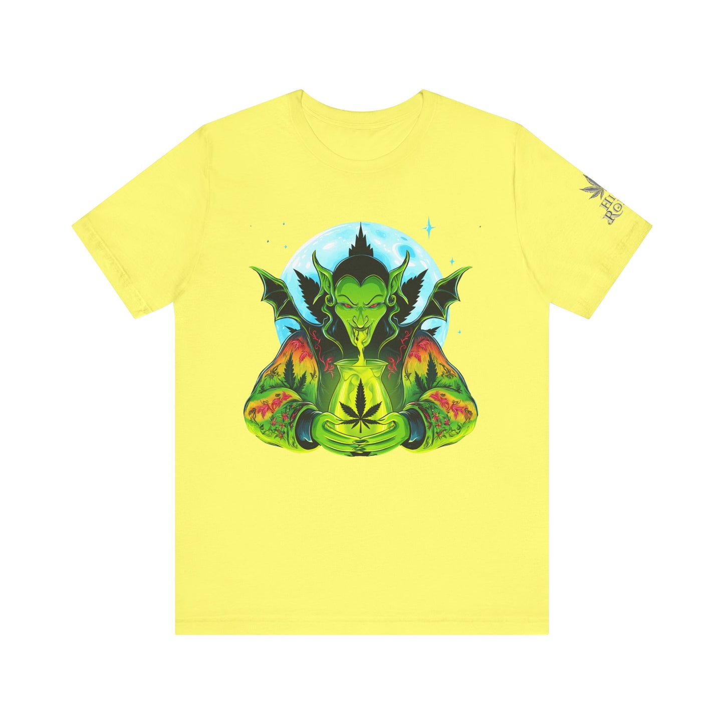 Mystic Dragon Guardian Cannabis Meditation T-Shirt - Premium Psychedelic 420 Apparel
