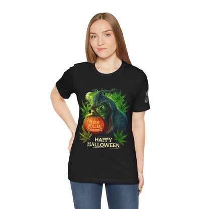 Cannabis Witch's Brew Halloween T-Shirt - Premium Spooky 420 Black Edition Apparel"