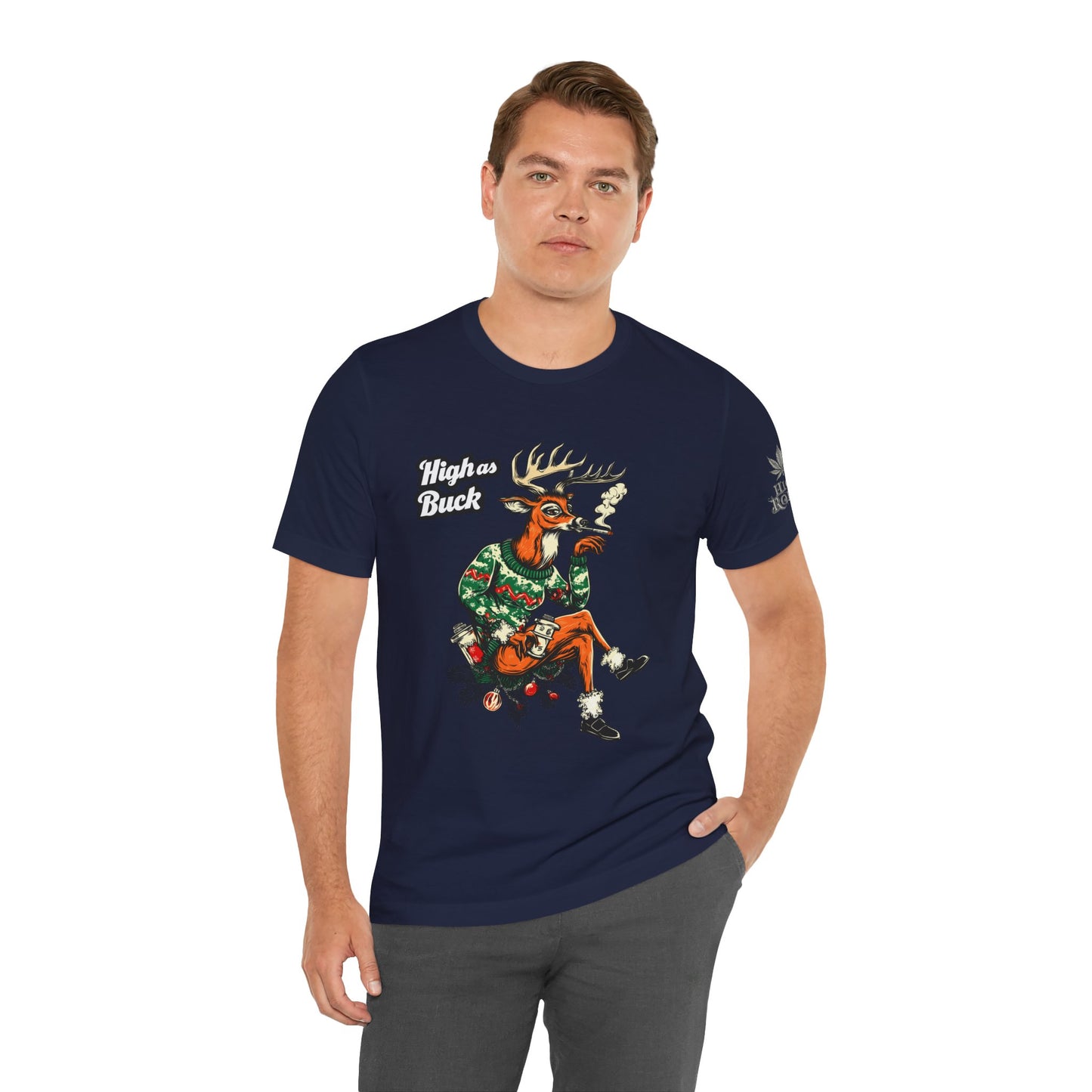 HIGH AS BUCK CHRISTMAS™ | PREMIUM HOLIDAY CANNABIS TEE