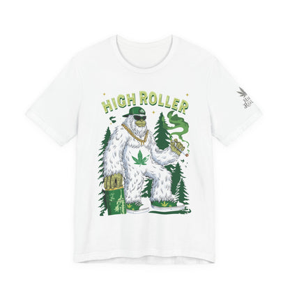 Alpine Yeti HIGH ROLLER T-Shirt - Premium Cannabis Mountain Culture Apparel