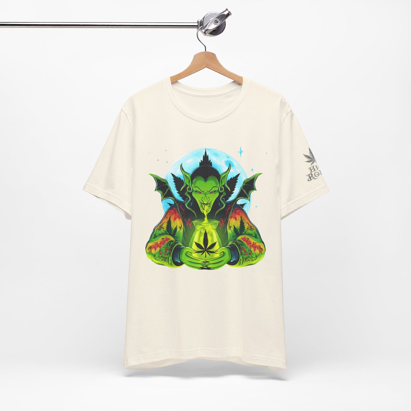 Mystic Dragon Guardian Cannabis Meditation T-Shirt - Premium Psychedelic 420 Apparel