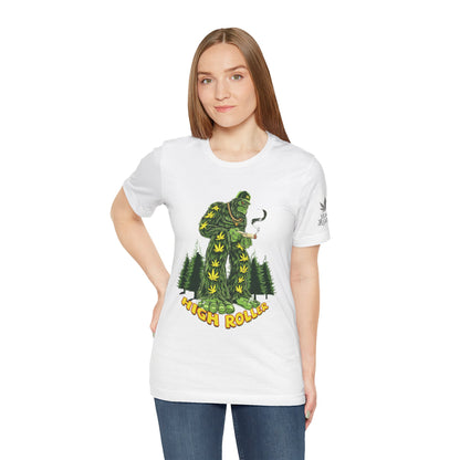 Cannabis Sasquatch Forest King T-Shirt - Premium Bigfoot 420 Lifestyle Apparel"