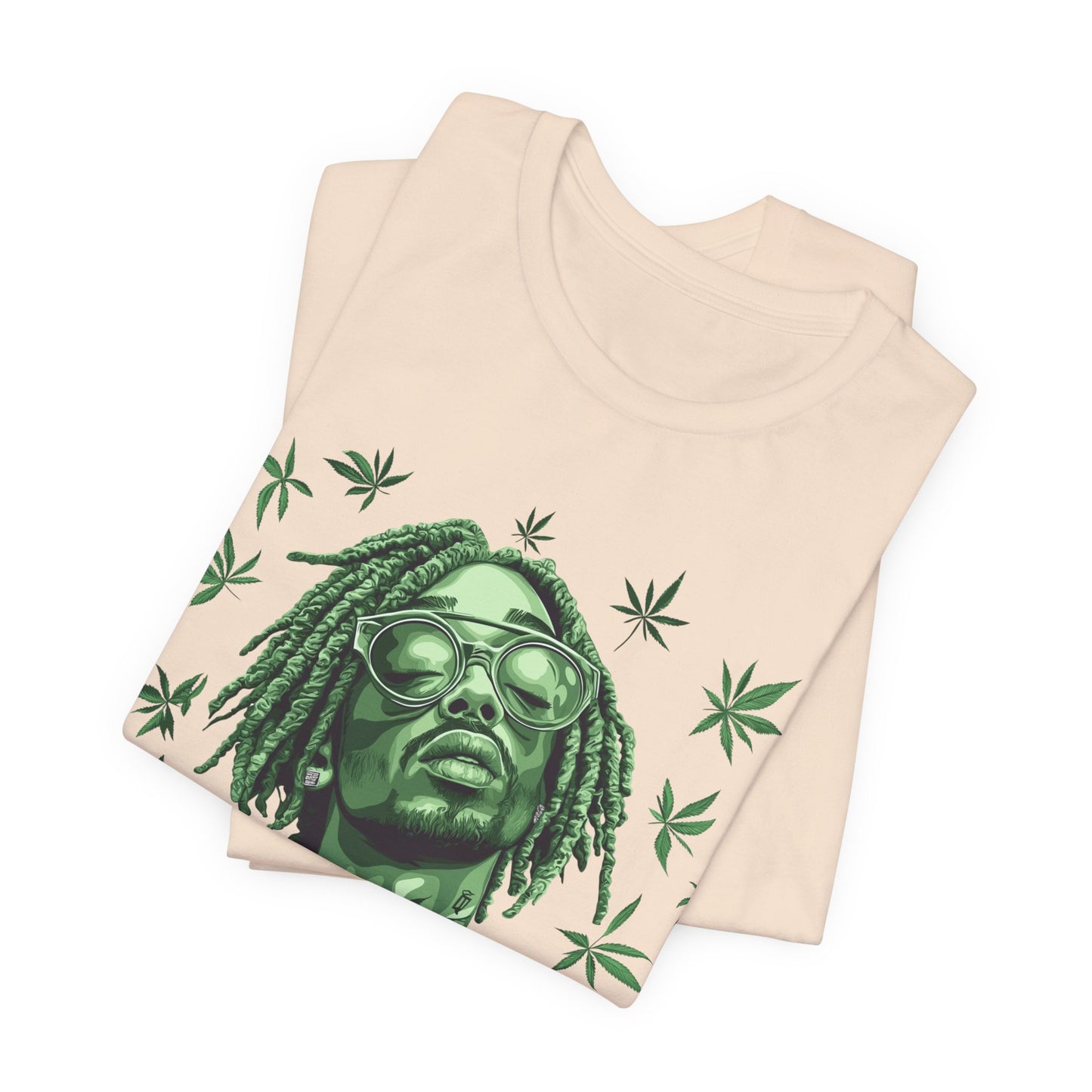 Elevated Vision Green Dream Tee - Premium Airlume Cotton Cannabis Culture Art