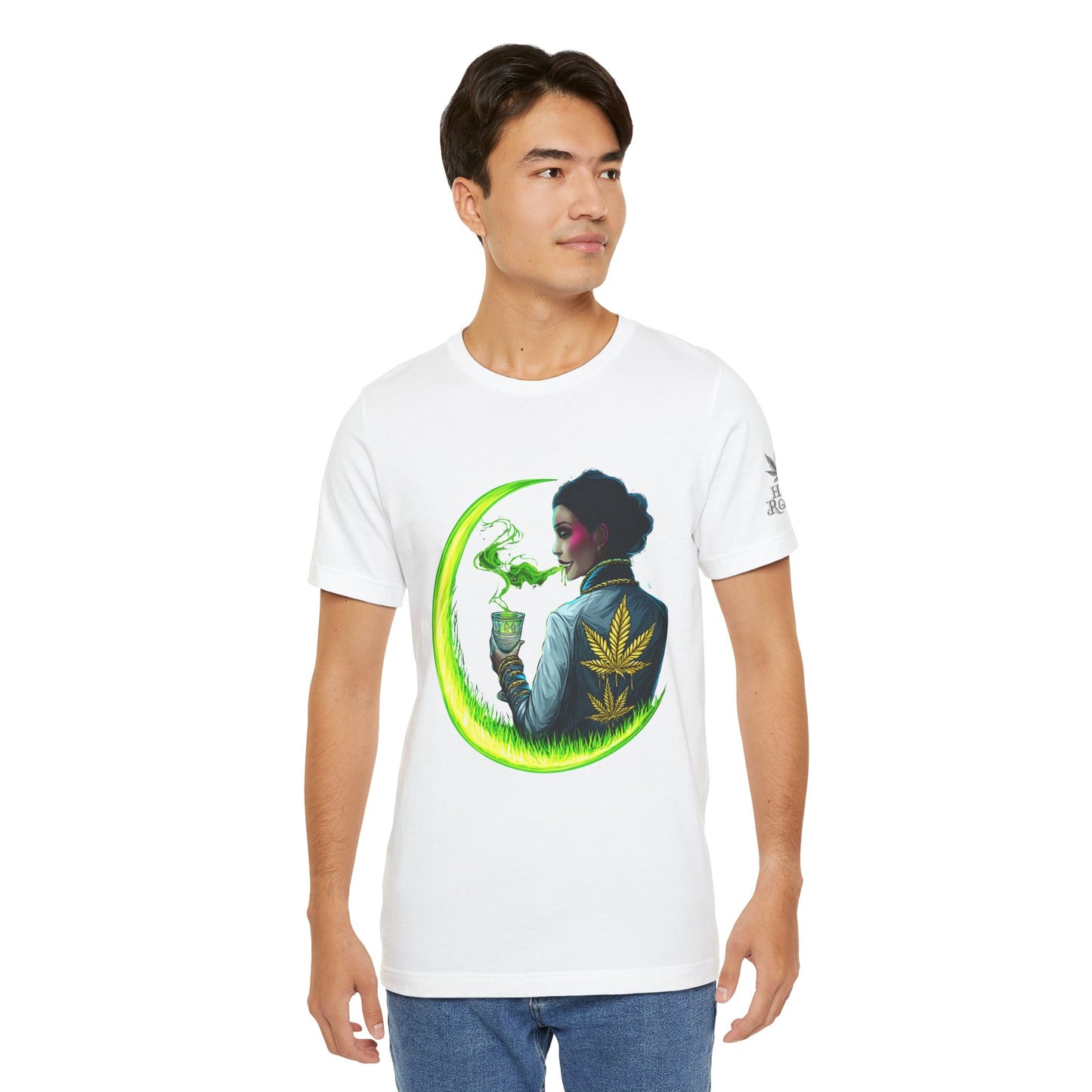 Cannabis Queen Commander T-Shirt - Premium Afrofuturistic 420 Lifestyle Apparel"