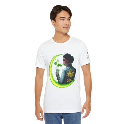 Cannabis Queen Commander T-Shirt - Premium Afrofuturistic 420 Lifestyle Apparel"